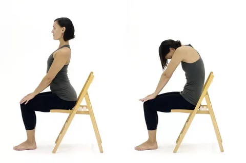 Упражнение кошечка со стулом
